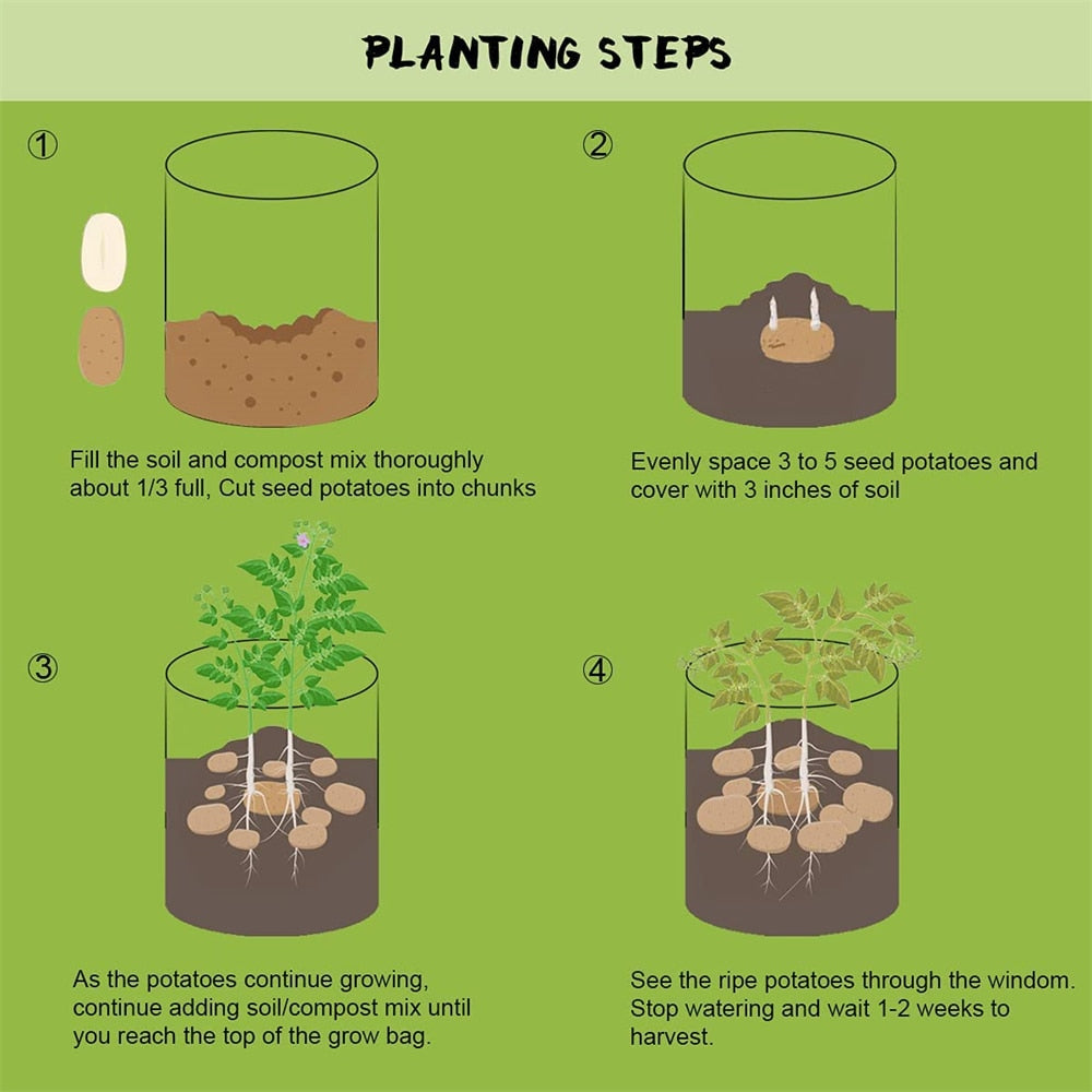 Felt 1 Piece & 3 Piece Grow Bags